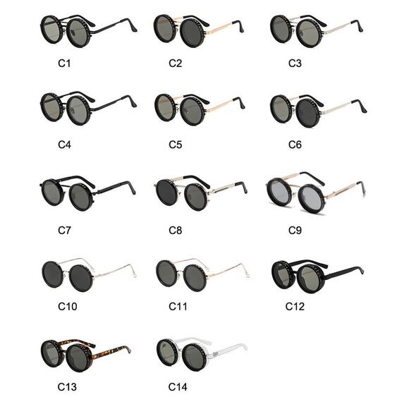 Adjustable Tint Sunglasses, 1-9 Gears Rounded Polarized Glasses with ND Filter - Picture 14 of 14